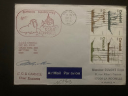 Delcampe - LETTRE CANADIAN ICEBREAKER CCGS CAMSELL TP BATEAU 8 BLOC DE 4 OBL.MEC. MAR 9 1978 VICTORIA - Postgeschichte