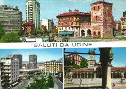 Delcampe - UDINE, TOWER BUILDING, TOWER, CAR, D'ANNUNZIO SQUARE, OSOPPO SQUARE, FREEDOM SQUARE, POSTCARD, ITALY - Udine