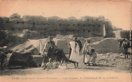 Delcampe - MAROC - Guercif - Ruines - Intérieur De Casbah - Tentes - Âne - Costumes - Animé - Carte Postale Ancienne - Sonstige & Ohne Zuordnung