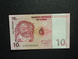 Delcampe - RÉPUBLIQUE DÉMOCRATIQUE DU CONGO * : 10 CENTIMES  1.11.1997    P 82a     NEUF - République Démocratique Du Congo & Zaïre