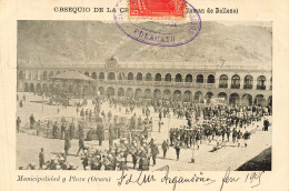 Delcampe - Oruro , Municipalidad Y Plaza , Bolivia * 1905 * Bolivie  Publicité Crema CREME SIMON - Bolivia