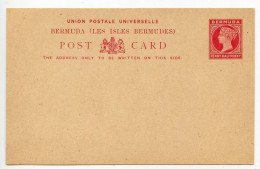 Delcampe - Bermuda 19th Century Mint 1 1/2p. Queen Victoria Postal Card - Bermuda