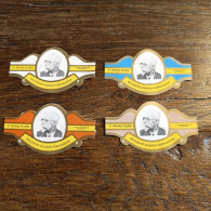 Delcampe - 4 X Sigarenband Antwerpen J. Verellen 1895 - Sigarenbandjes