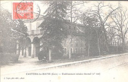 Delcampe - X9973 GERS CASTERA LES BAINS ETABLISSEMENT MINERO THERMAL 2° VUE - Castera
