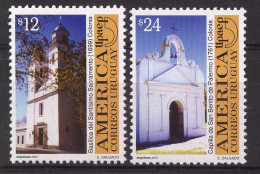 Delcampe - SC1920 Uruguay 2001 UPAEP Colonia Churches Sacramento San Benito Palermo MNH - Uruguay