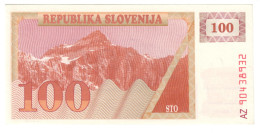 Delcampe - Slovenia 100 Tolar 1990 AUNC - Slovénie