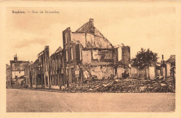 Delcampe - [-30%] BELGIQUE - Enghien - Rue De Bruxelles - Ruine - R. Backman - Carte Postale Ancienne - Edingen