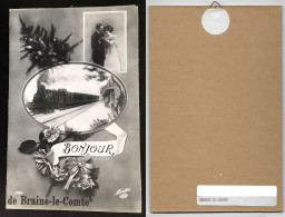 Delcampe - ATT: COPIE Carte Postale, BONJOUR Braine-le-Comte (plus Grande Photo: Horizontal 15,3 Cm Et Vertical 23,5) CPA Cpc - Braine-le-Comte