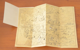 Delcampe - Carte Du Monde De TINTIN Offert Par Les éditions MOULINSART Et ATLAS HERGE 2012 - Tintin