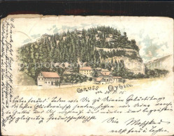 Delcampe - Oybin Sachsen Teilansicht Mit Kirche Und Berg Oybin Kuenstlerkarte - Oybin