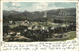 Delcampe - Oybin Sachsen Panorama Blick Vom Berg Oybin Nach Dem Scharfenstein Zittauer Gebi - Oybin