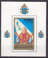Delcampe - B1222 - PHILIPPINES BF Yv N°15 ** VISITE DU PAPE J.P. II - Philippines