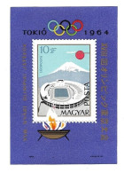 Delcampe - 3265u: Ungarn 1964, Block 43A ** Olympia Tokio 1964 - Zomer 1964: Tokyo