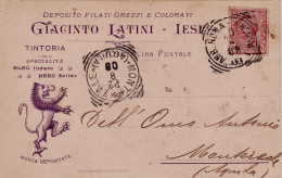 Delcampe - #JESI: Testatina- GIACINTO LATINI- FILATI GREZZI E COLORATI - Ancona