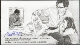Delcampe - Martin Mörck. Greenland 2025. 100 Anniv. Jens Rosing. Souvenir Sheet. MNH.  Signed. - Blokken
