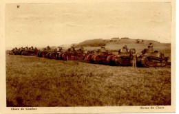 Delcampe - CPA CHARS DE COMBAT - REVUE DE CHARS - Manöver