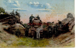 Delcampe - CPA  - CHARS EN MANOEUVRE - Manöver