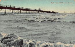 Delcampe - B126 England 1911 High Tide And Pier Southport Vintage Postcard - Southport