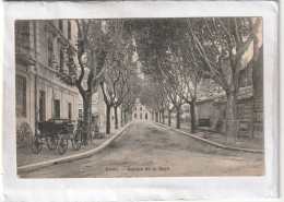 Delcampe - CPA :  14 X 9  -  CREST.  -  Avenue  De  La  Gare - Crest