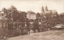 Delcampe - [-20%] SUISSE - Bale - Rive Du Grand Bale Avec La Cathédrale - Carte Postale Ancienne - Basel