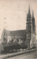 Delcampe - [-20%] SUISSE - Basel - Munster - Vue Générale - Vue De Lextérieure - Animé - Carte Postale Ancienne - Basel