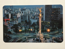 Delcampe - Ciudad De Mexico City Vista Nocturna Del Angel De La Independencia Angel Of Independence Statue Monument - Mexiko