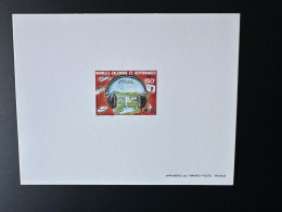 Delcampe - Nouvelle-Calédonie 1987 YT PA 255 épreuve De Luxe Proof Protection Nature Lutte Contre Bruit Avion Voiture Bateau - Imperforates, Proofs & Errors