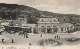 Delcampe - FRANCE - Gérardmer - Gare - Colline - Place - Jardin - Charrette à Cheval - Animé - Carte Postale Ancienne - Gerardmer