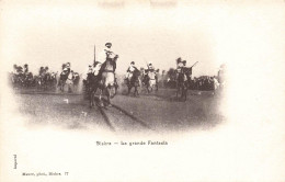 Delcampe - [-30%] ALGERIE - Biskra - La Grande Fantasia - Animé - Carte Postale Ancienne - Biskra