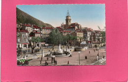 Delcampe - 04----DIGNE LES BAINS----Place De La Libération Et Statue De Gassendi----voir 2 Scans - Digne