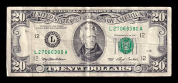 Delcampe - Estados Unidos United States 20 Dollars 1993 Pick 493 L - San Francisco CA Bc/Mbc F/Vf - Non Classificati