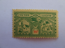 Delcampe - Algérie 1930 Vignette Aviation Alger -Tunis - Aviation