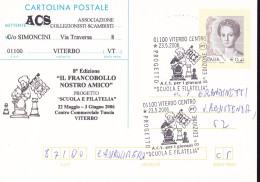 Delcampe - Italia (2006)  - Viterbo, 8° Edizione Progetto Scuola E Filatelia - Annullo Speciale - 2001-10: Marcofilie
