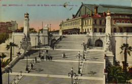 Delcampe - CPA Marseille Escatier De La Gare - Estación, Belle De Mai, Plombières