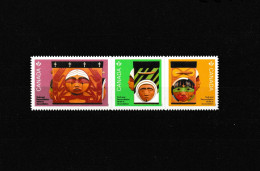 Delcampe - 2025 Canada Indigenous Art Bentwood Box (Medicine Box) Strip Of 3 From Booklet MNH - Timbres Seuls