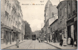 Delcampe - 42 ROANNE - La Rue De La Cote. - Roanne