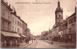 Delcampe - 70 LURE - La Grande Rue Et Eglise - Lure