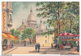 Delcampe - AYGP6-0767-ILLUSTRATEUR - BARDAY - Paris - La Place Du Tertre à Montmartre - Barday