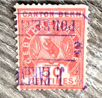 Delcampe - Timbre 1892 -SCHWEIZER Switzerland Suisse Kanton Bern Berne -Wechselstempel-Vignette Fiscal-Sticker-Bollo Erinnophilie - Steuermarken