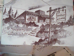 Delcampe - AREZZO VALDARNO  RISTORANTE LO SCOIATTOLO  STRADA DEL PRATOMAGNO  ILLUSTRATA VB1965  KP1761 - Arezzo