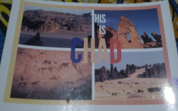 Delcampe - Carte Postale Avec Timbre - Tschad