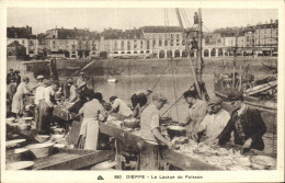 Delcampe - CPA Peche Dieppe Le Lavage Du Poisson - Fischerei