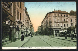 Delcampe - AK Offenbach A. Main, Wilhelmsplatz Und Biebererstrasse Mit Geschäften - Offenbach