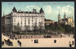 Delcampe - Postal Madrid, Hotel Ritz é Iglesia De Los Jerónimos - Madrid