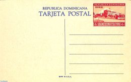 Delcampe - Dominican Republic 1948 Postcard 4c, Hotel Jaragua, Unused Postal Stationary, Various - Hotels - Hostelería - Horesca