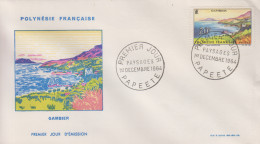 Delcampe - Enveloppe  FDC   1er  Jour   POLYNESIE    GAMBIER    1964 - FDC