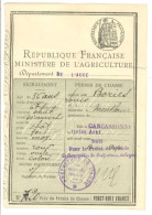 Delcampe - Permis De Chasse Aude Carcassonne 1908 - Famille Bories à Montlaur - Zonder Classificatie