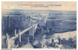 Delcampe - AYJP2-0177-86 - LA ROCHE-POSAY-LES-BAINS - Le Pont Suspendu Et La Route De Preuilly - La Roche Posay