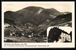 Delcampe - AK Staufen / Breisgau, Gasthaus Und Pension Zum Hof, Teilansicht - Staufen