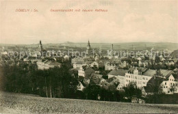 Delcampe - Doebeln Panorama Mit Neuem Rathaus - Döbeln